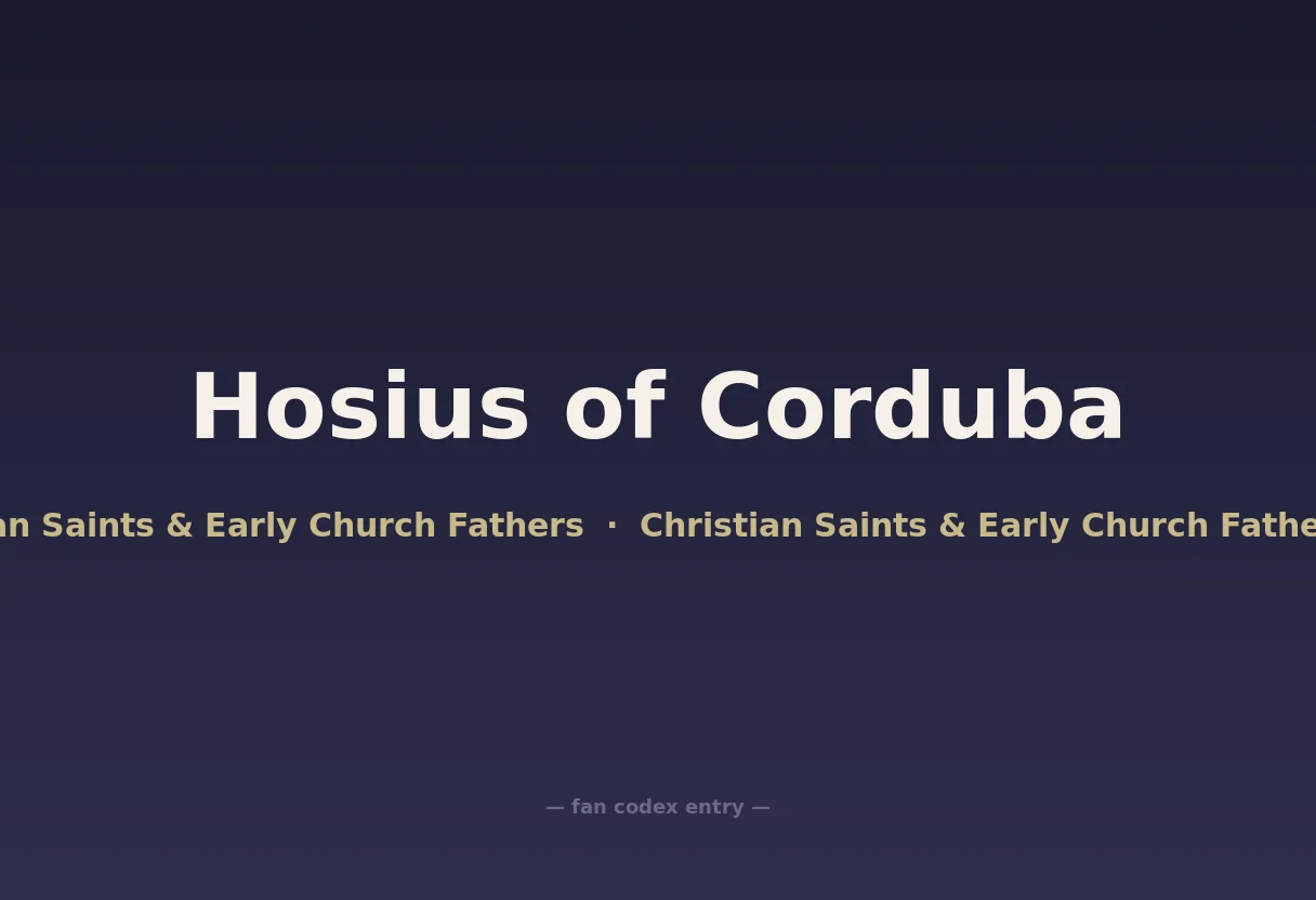 Hosius of Corduba
