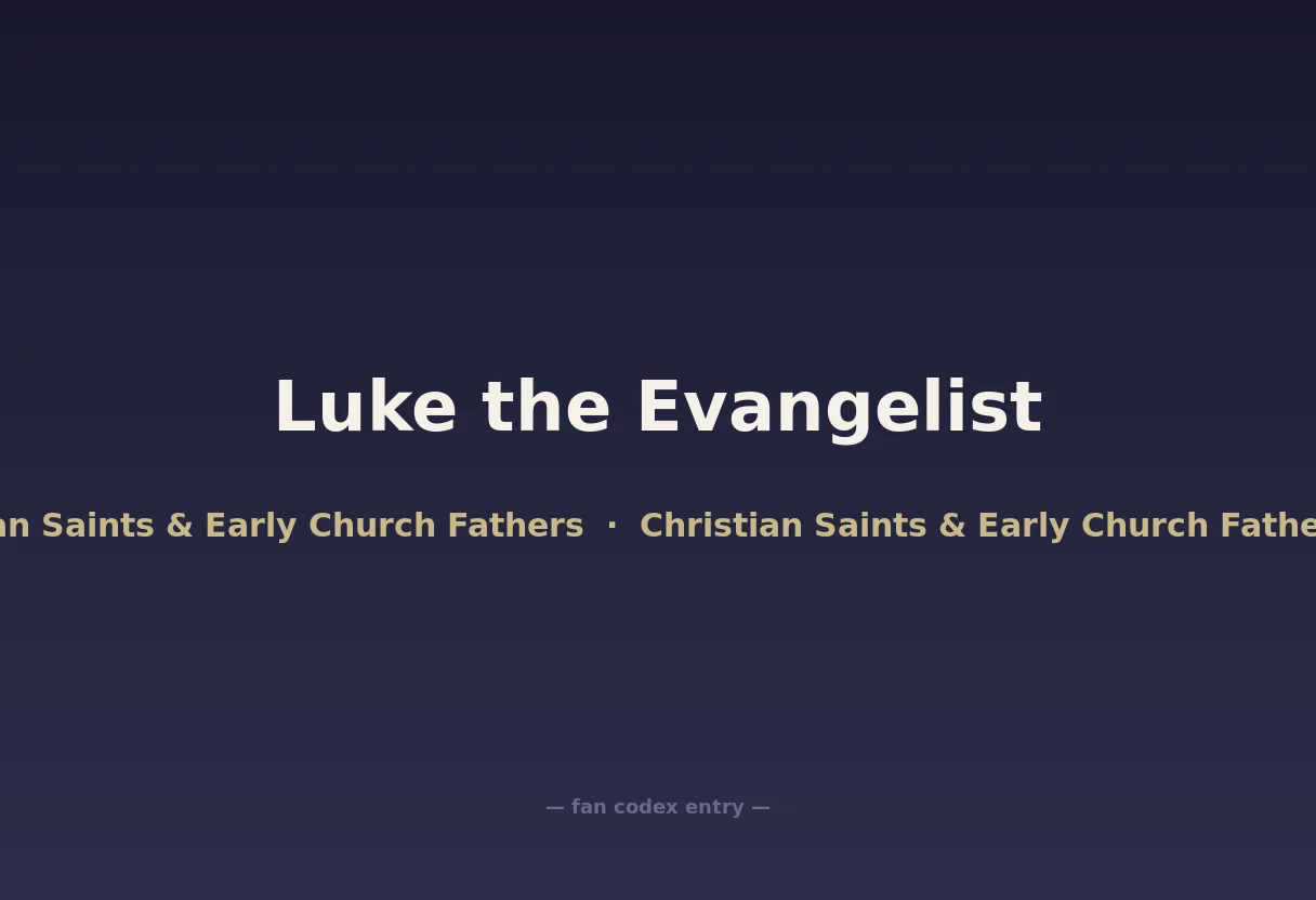 Luke the Evangelist