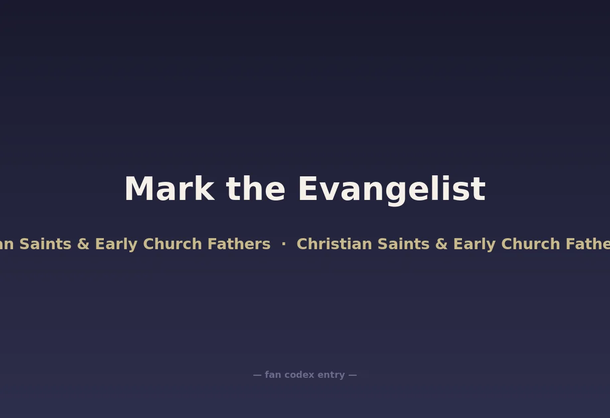 Mark the Evangelist