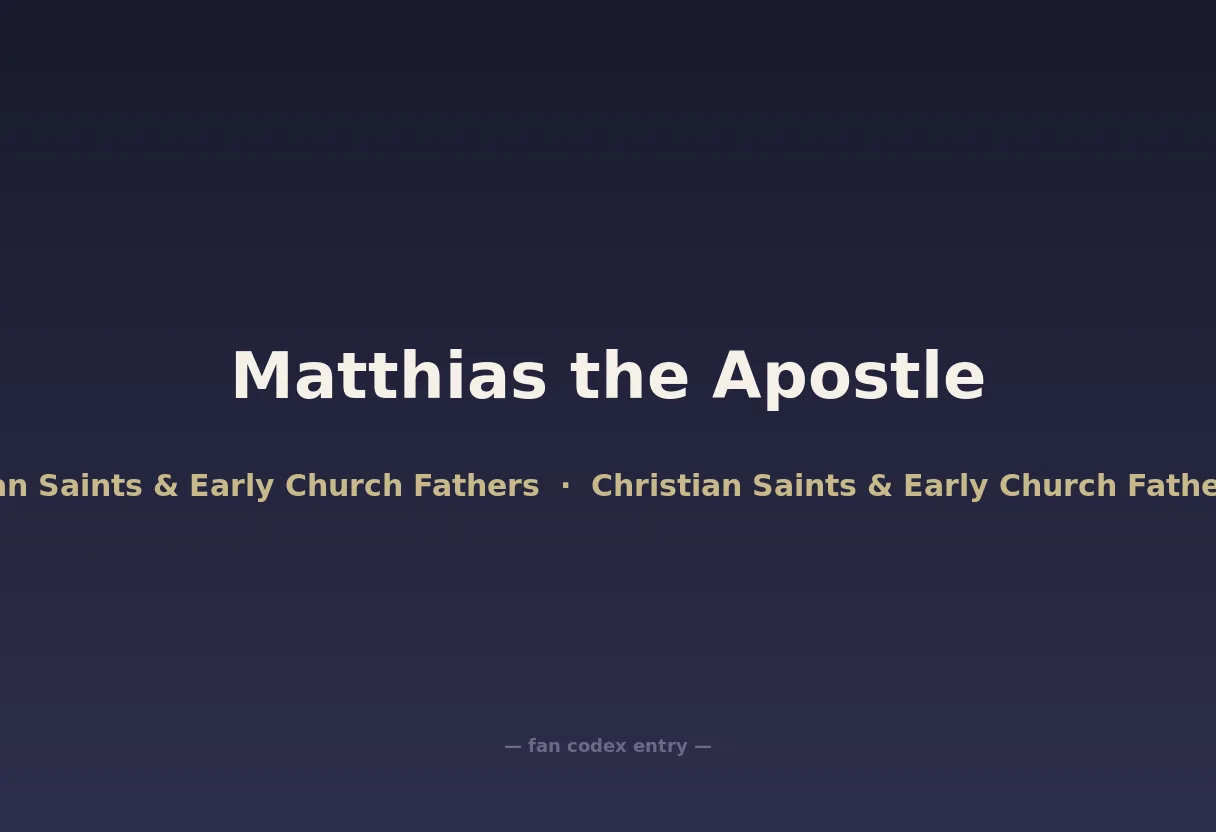 Matthias the Apostle